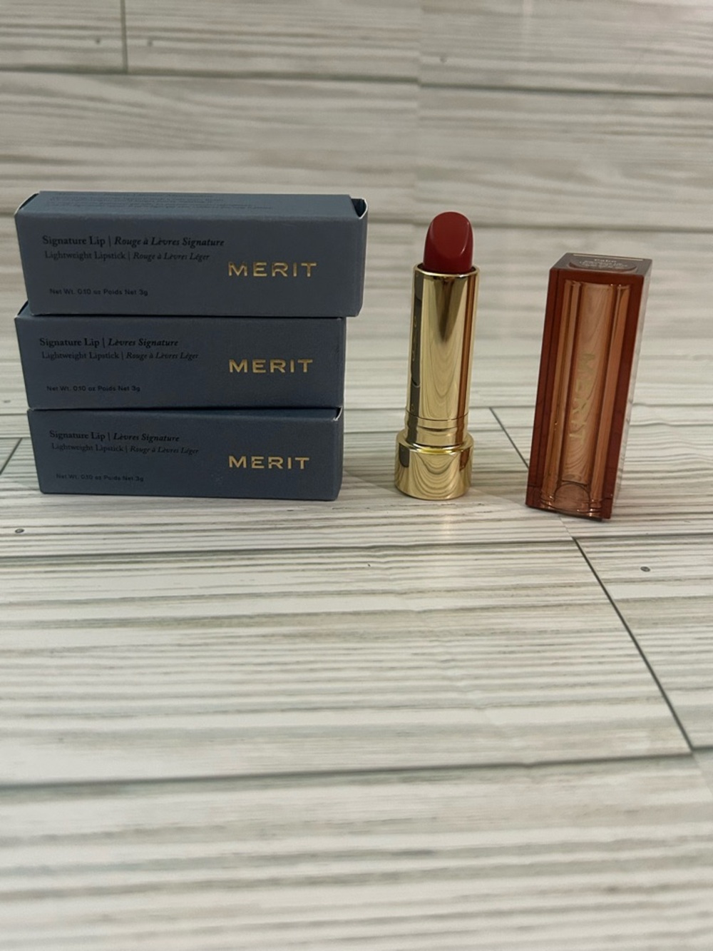 Merit Signature Lip Lightweight Lipstick in the shade Cabo Next day shipping!.
